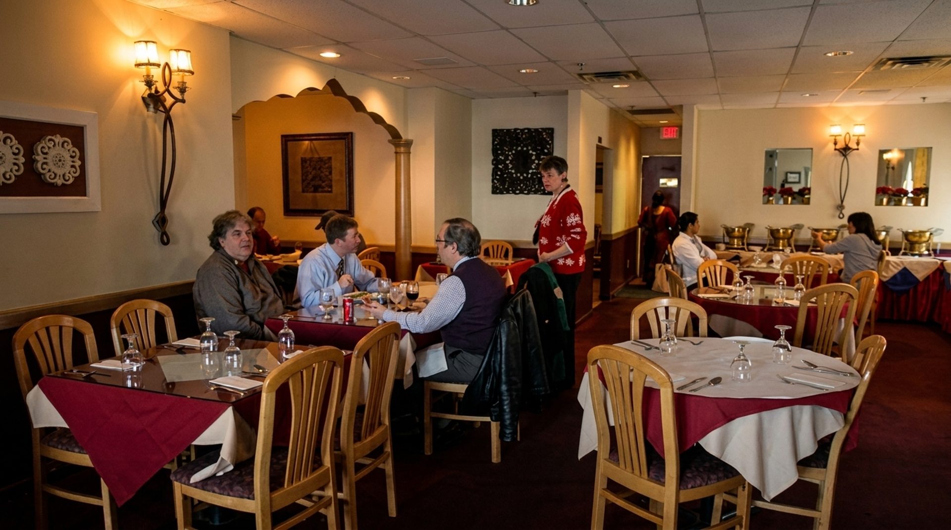 The dining room